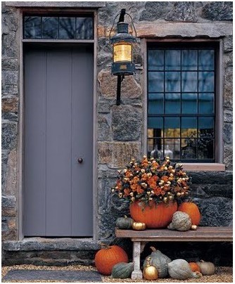 őszi ajtó dekoráció